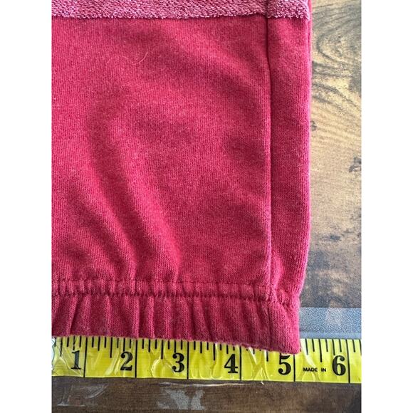 NWT Billabong Fleece Lined Jogger Pants Small Burgundy Drawstring Coastal Preppy - Picture 6 of 9